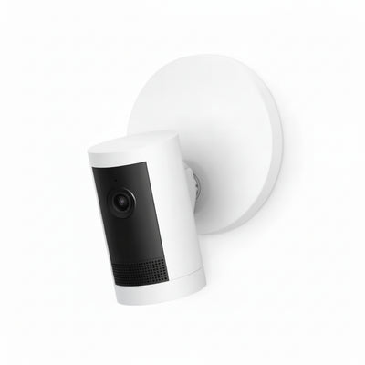 Outdoor Cam plus Hardwired Power over Ethernet with Wide-Angle 2K Video, Color Night Vision Smart Security Camera, White