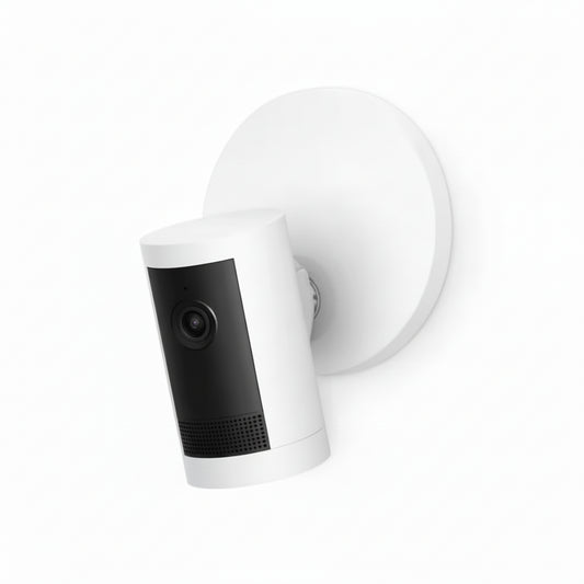 Outdoor Cam plus Hardwired Power over Ethernet with Wide-Angle 2K Video, Color Night Vision Smart Security Camera, White