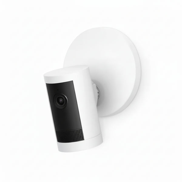 Outdoor Cam plus Hardwired Power over Ethernet with Wide-Angle 2K Video, Color Night Vision Smart Security Camera, White