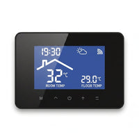 2024 New Smart Thermostat Tuya Wifi Temperature Controller Electric Floor Heating Plumbing LCD Display for Alice Alexagooglehome — Studio Shot