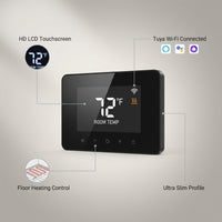 2024 New Smart Thermostat Tuya Wifi Temperature Controller Electric Floor Heating Plumbing LCD Display for Alice Alexagooglehome — infographic