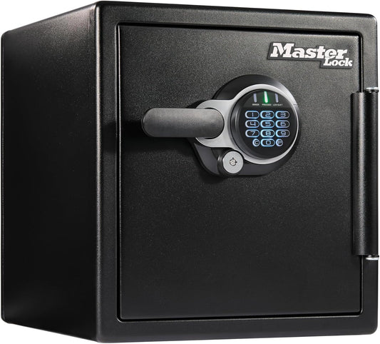 Master Lock Black Premium 2-Hour Fireproof Safe with Digital Keypad, 1.2 Cu-Ft, STW123GTCML