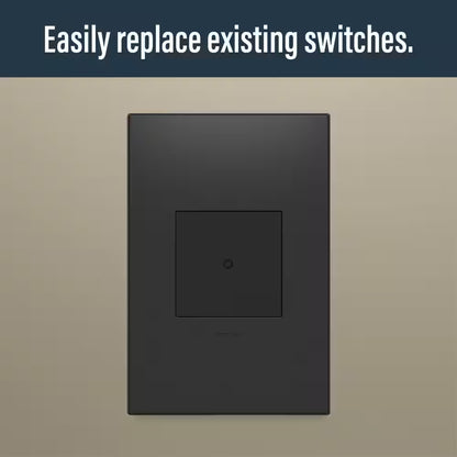 Adorne with Netatmo Smart Switch Starter Kit with Home/Away Rockerlight Switch - Graphite