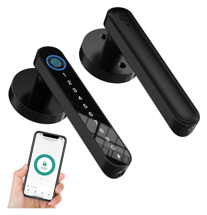 Tuya Fingerprint Door Lock for Bedroom Apartment Smart Smart Door Lock Password Electronic Digital Lock Keyless Entry Door Knobs ,Security Locking