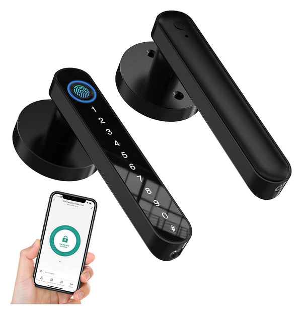 Tuya Fingerprint Door Lock for Bedroom Apartment Smart Smart Door Lock Password Electronic Digital Lock Keyless Entry Door Knobs ,Security Locking