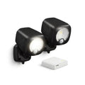 Smart LED Spotlight Designed for Outdoor Security, Motion Activated, Battery Powered, 2-Pack with Bridge