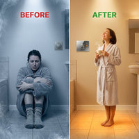 Ditra-Heat-E-Rs1 Smart Thermostat Bright White — Before & After