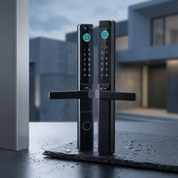 Fingerprint Double Two Side Waterproof Outdoor Smart Door Lock SUS Material for Slim Aluminum Swing Sliding Lock ,Corrosion-Resistant — Studio Shot