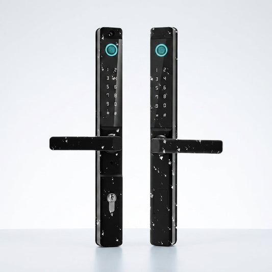 Fingerprint Double Two Side Waterproof Outdoor Smart Door Lock SUS Material for Slim Aluminum Swing Sliding Lock ,Corrosion-Resistant — Studio Shot