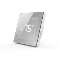 Floor Heating Smart Thermostat Built for Precision Control, 120V/240V Compatible, App Control, Mirror Finish — Studio Shot