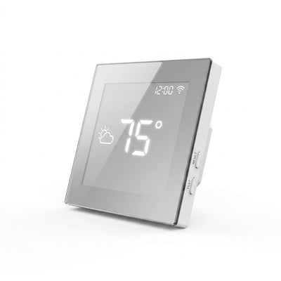 Smart Floor Thermostat Built for Precision Control, 120V/240V Compatible, App Control, Mirror Finish
