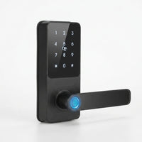 Smart Lock 5 in 1 Smart Door Knob Fingerprint Deadbolt with App Control Bluetooth Smart Lock Keyless Entry Door Lock — Studio Shot