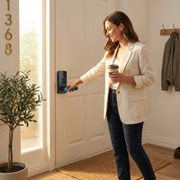 Smart Lock 5 in 1 Smart Door Knob Fingerprint Deadbolt with App Control Bluetooth Smart Lock Keyless Entry Door Lock — Lifestyle