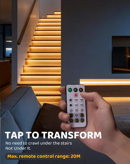 Indoor LED Stair Light with Motion Sensor, 16 Step, 12V