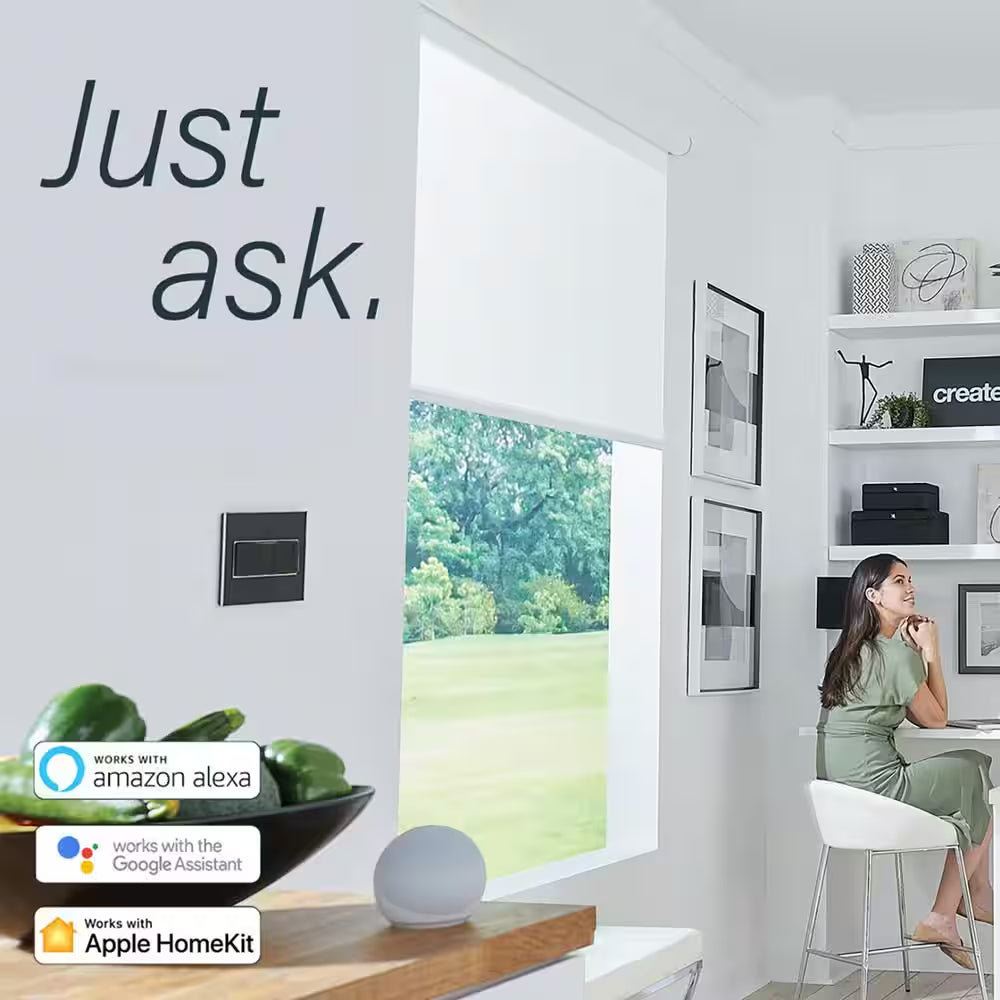Adorne with Netatmo Smart Switch Starter Kit with Home/Away Rockerlight Switch - Graphite