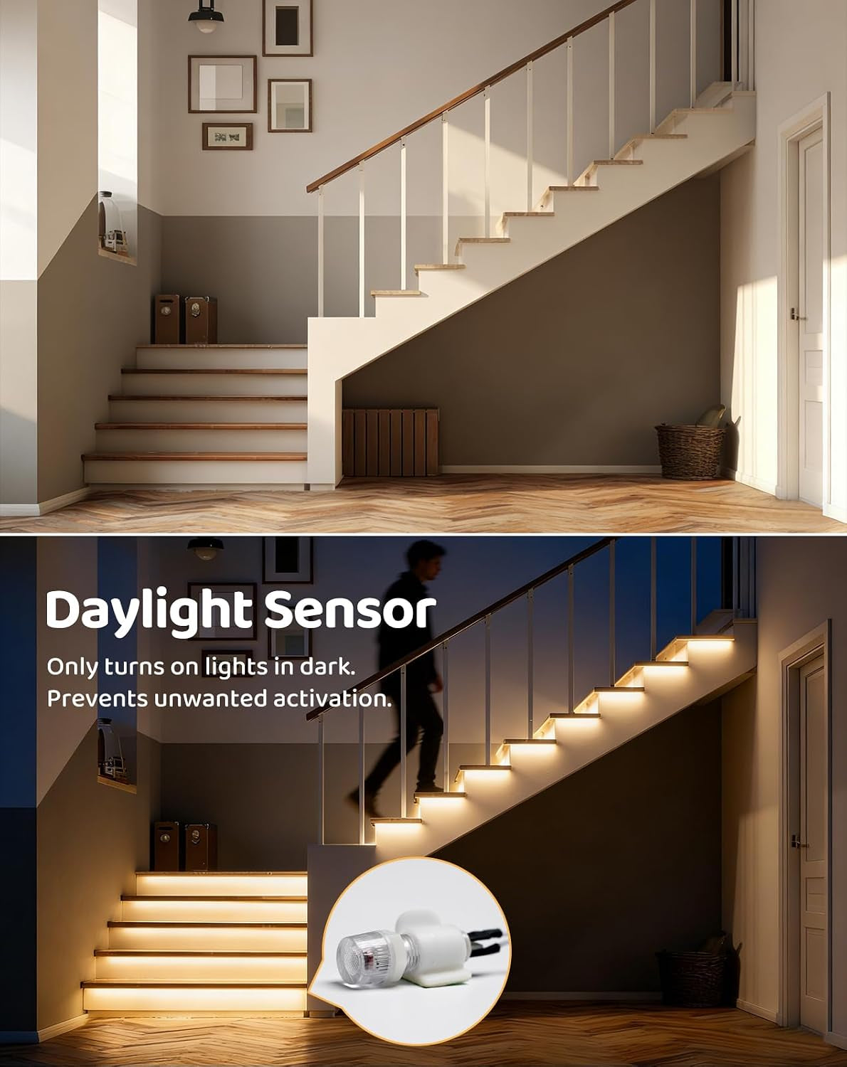 Indoor LED Stair Light with Motion Sensor, 16 Step, 12V