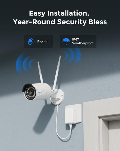 REOLINK 5MP Security Camera System, 16CH NVR with 1TB HDD, Dual-Band Wi-Fi