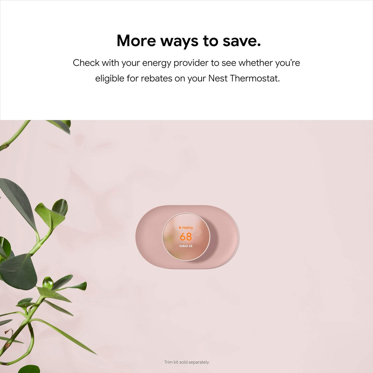 Google Nest Thermostat - Smart Thermostat for Home - Programmable Wifi Thermostat - Snow
