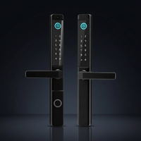 Smart Door Lock Designed for Secure Access, Fingerprint Recognition, Waterproof Design, Stainless Steel Build